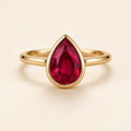 Ruby Teardrop Ring